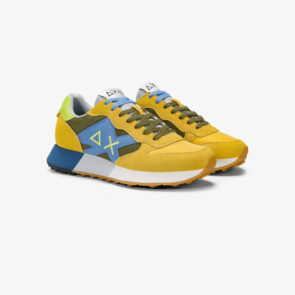 Sneaker Uomo Sun68 Z35112 Gialla Verde - immagine 2