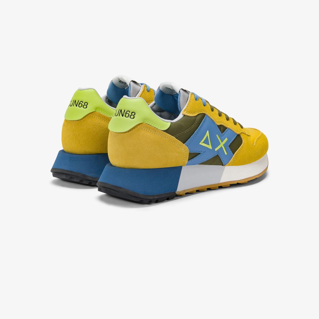 Sneaker Uomo Sun68 Z35112 Gialla Verde - immagine 3
