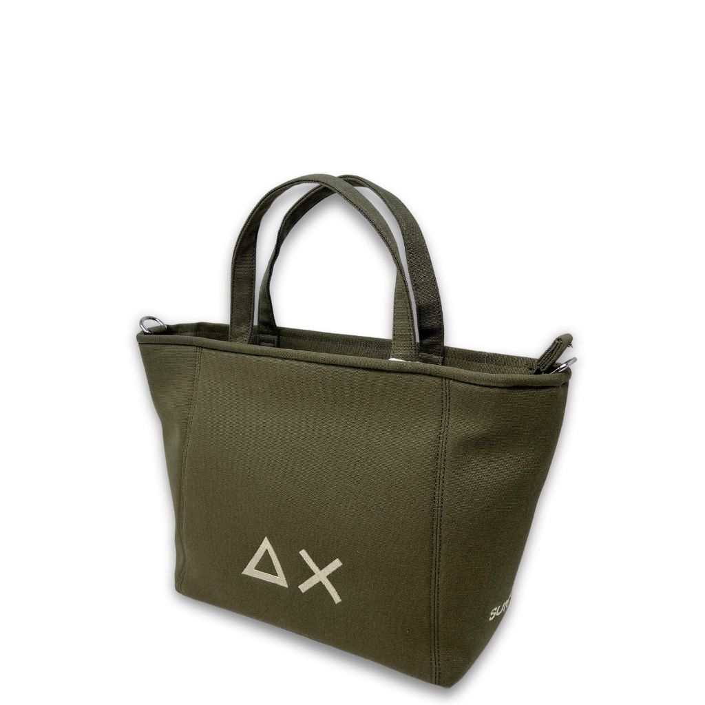 Borsa Piccola Tessuto Verde Militare Sun68 Z35262