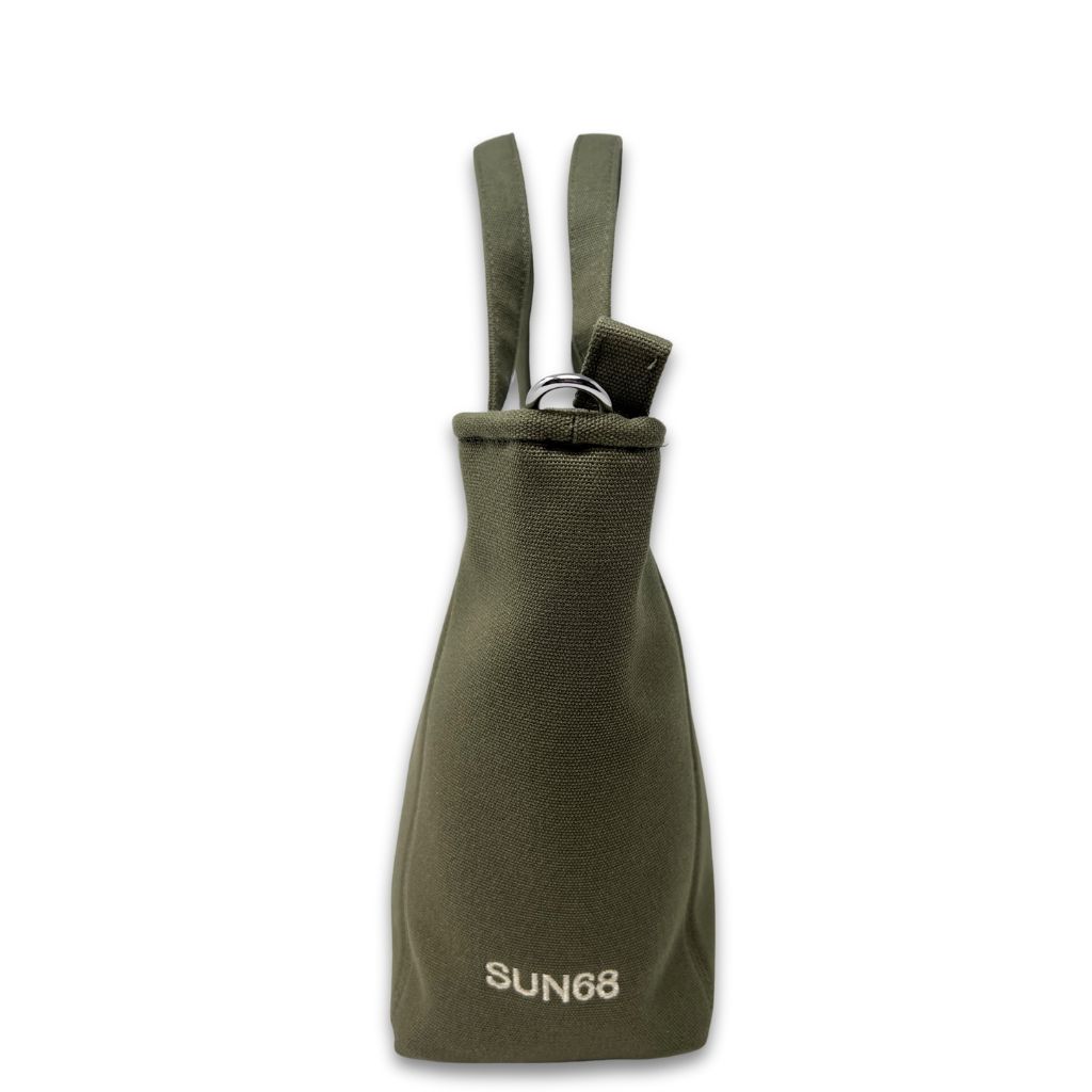 Borsa Piccola Tessuto Verde Militare Sun68 Z35262 - immagine 2