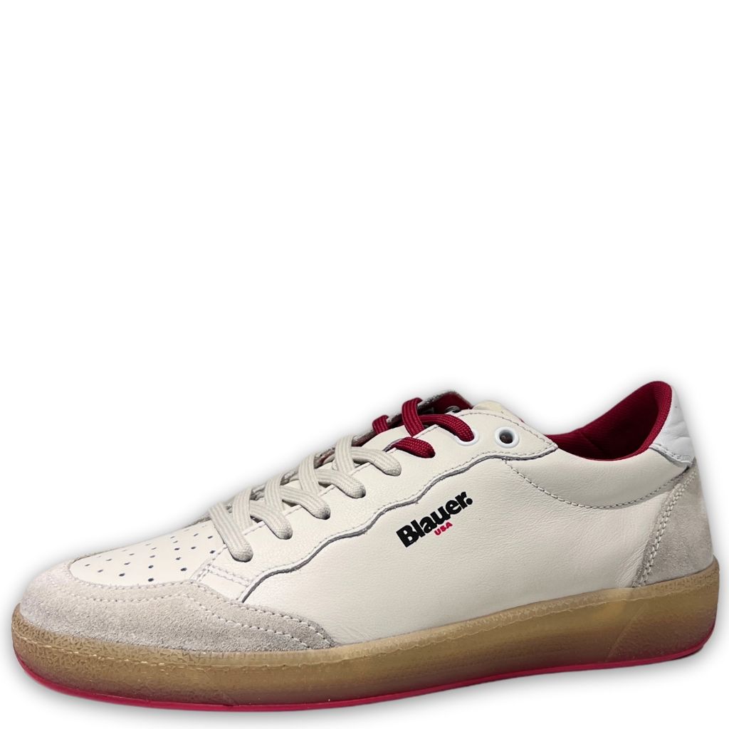 Scarpa Casual Uomo Blauer MURRAY12 Bianca Rossa