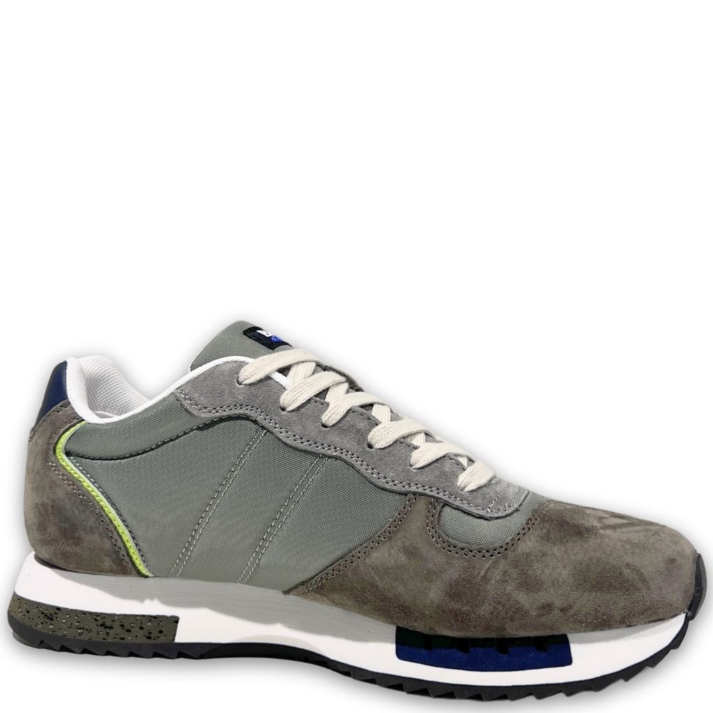 Sneaker Uomo Blauer QUEENS01 Militare Grigio - immagine 2