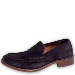 Mocassino camoscio marrone scuro Panka6