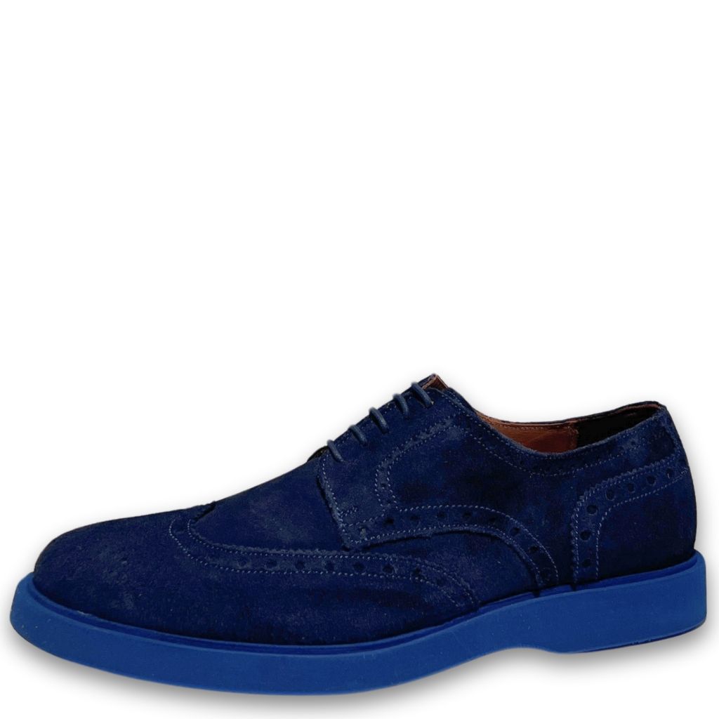 Scarpa Casual Camoscio Blu Hillinois4