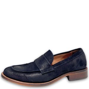 Mocassino camoscio blu Panka6