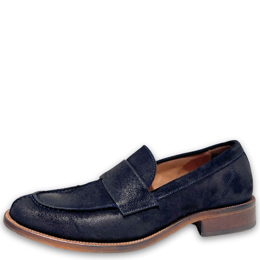 Mocassino camoscio blu Panka6