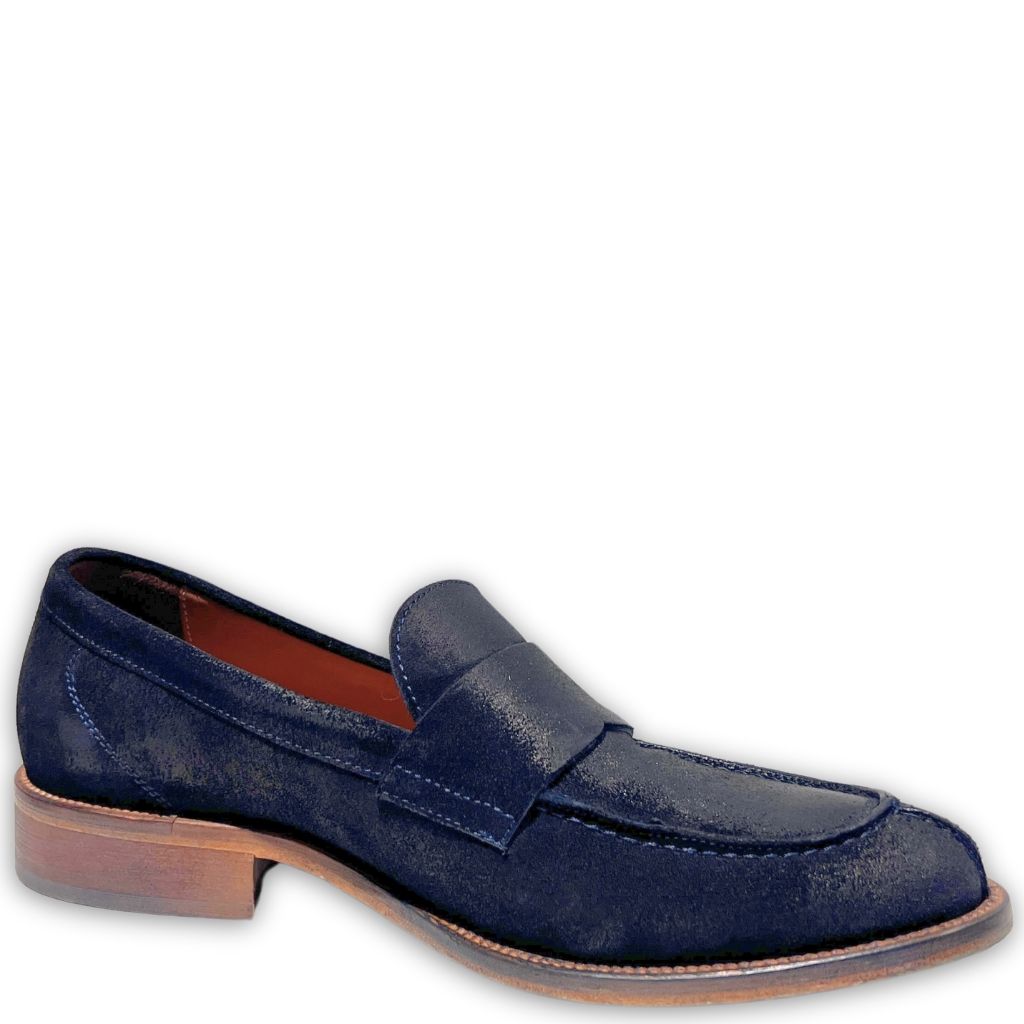 Mocassino camoscio blu Panka6 - immagine 2