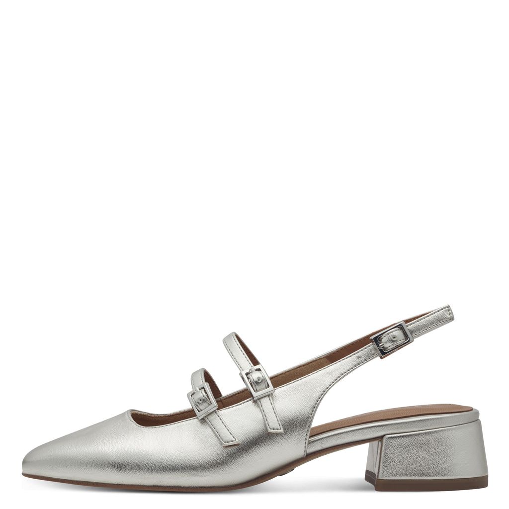 Scarpa Tacco Basso Oro 29510 - immagine 2