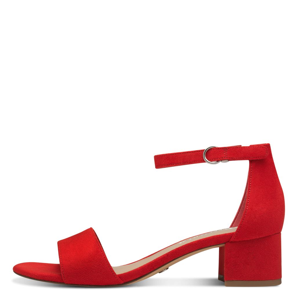 Sandalo Tacco Medio Rosso 28201 - immagine 2