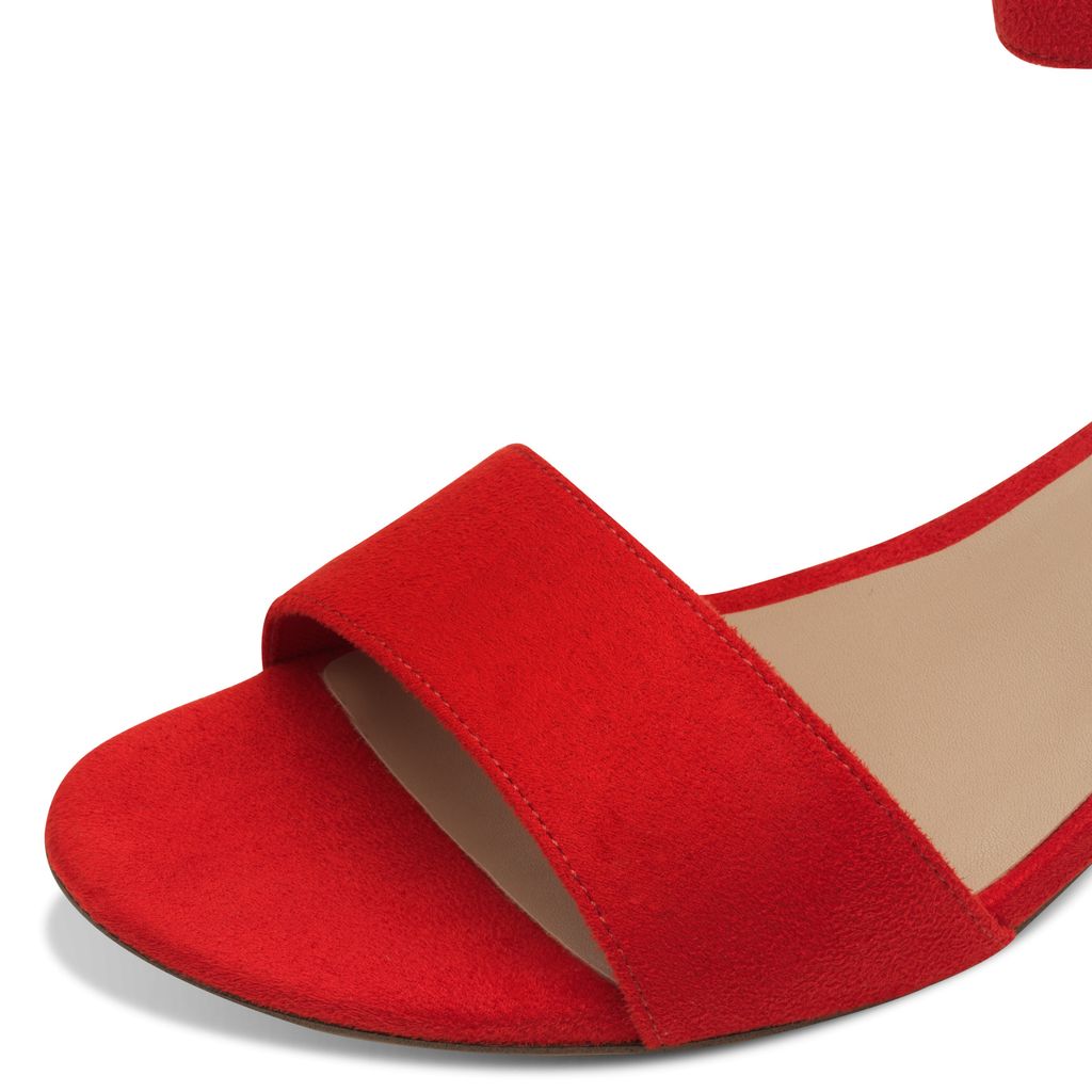 Sandalo Tacco Medio Rosso 28201 - immagine 4