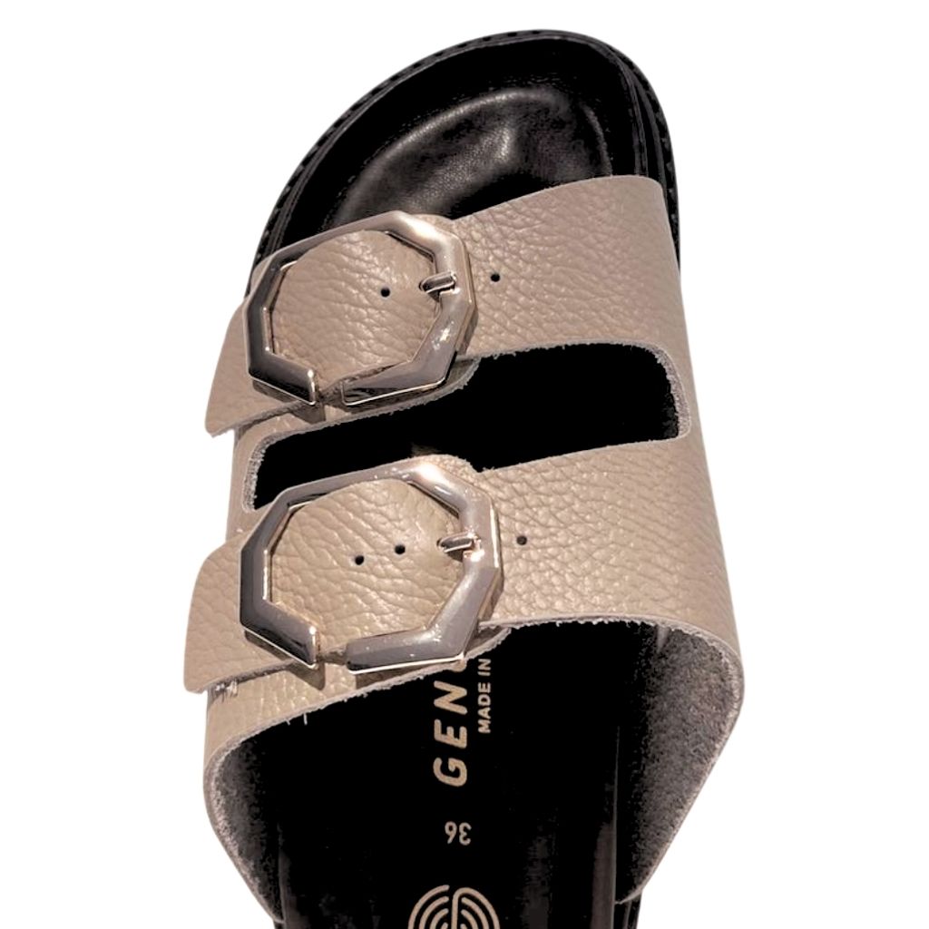 Ciabatta Taupe zeppa media Galia Genuins - immagine 3