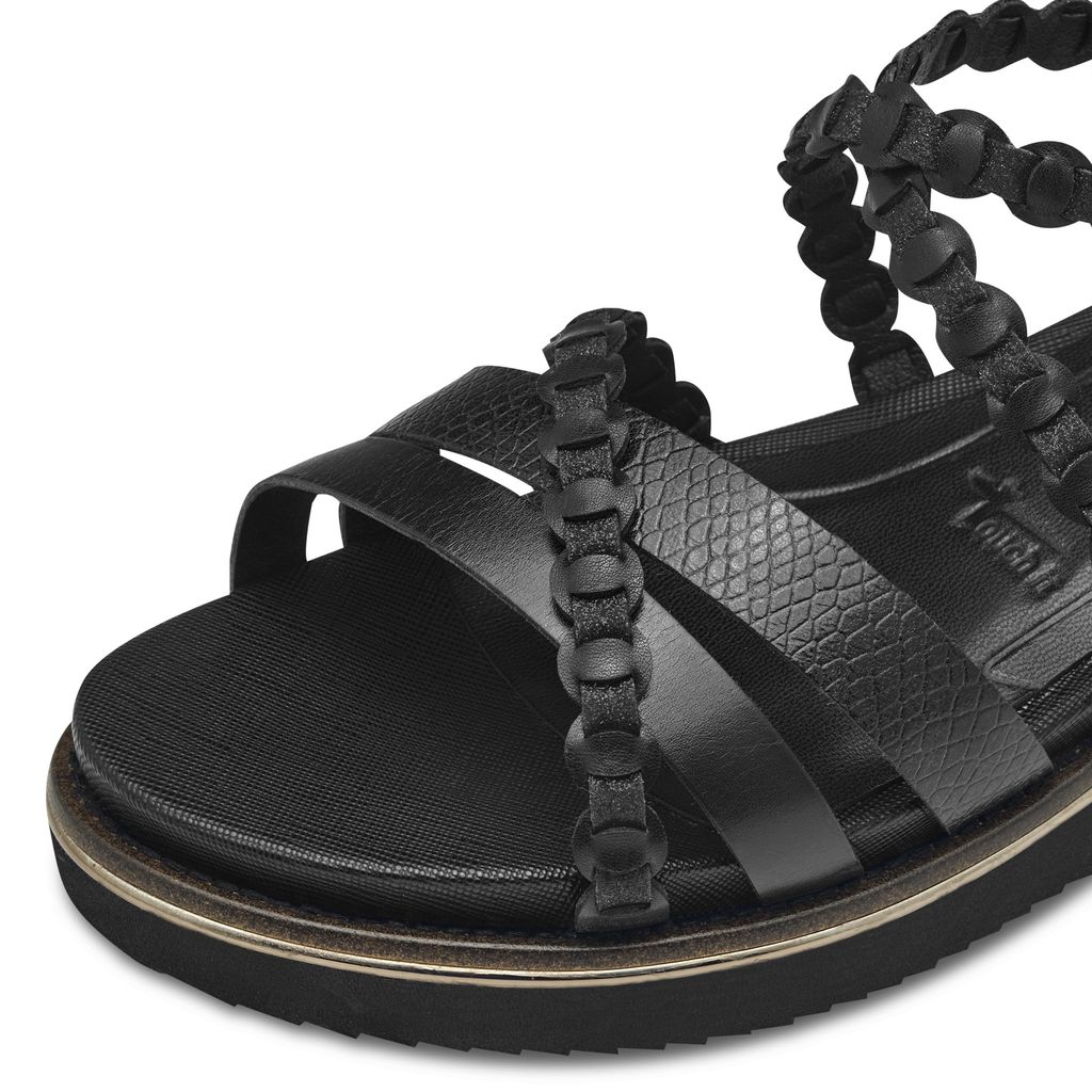 Sandalo Zeppa Media Nera 28207 - immagine 3