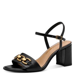 Sandalo Tacco Alto Nero 28353