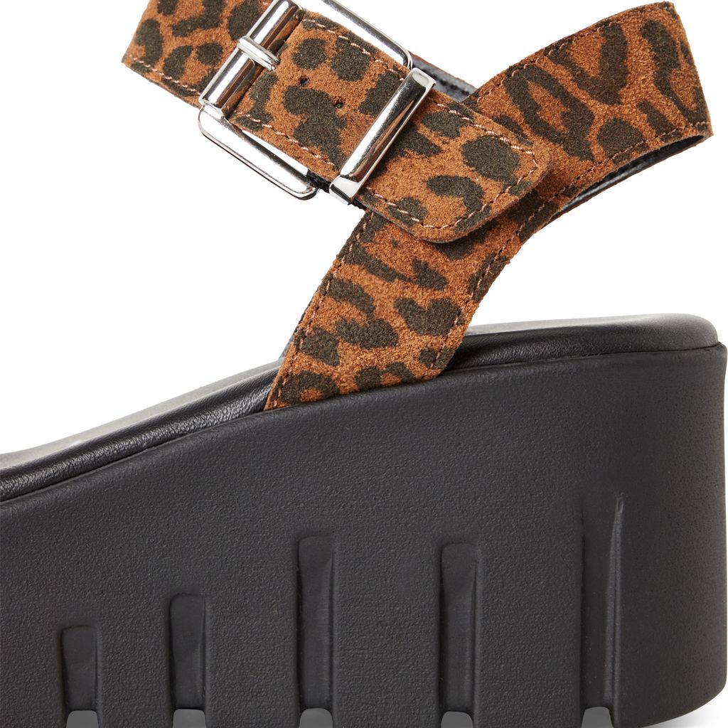 Sandalo Leopardato Zeppa Alta 28712 - immagine 5