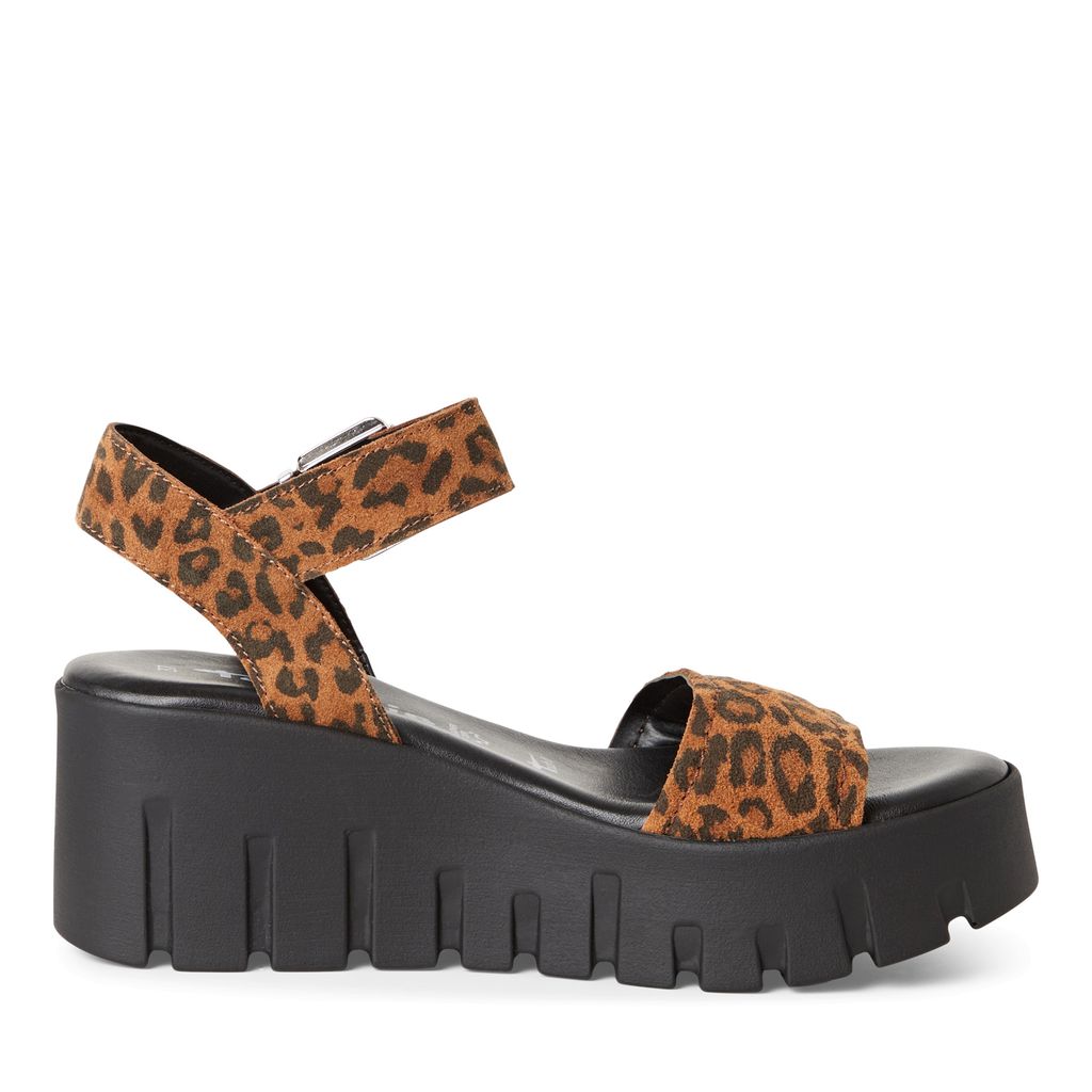 Sandalo Leopardato Zeppa Alta 28712 - immagine 3