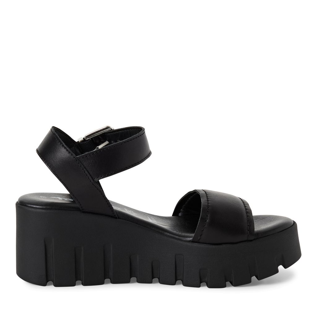 Sandalo Nero Zeppa 28712 - immagine 5