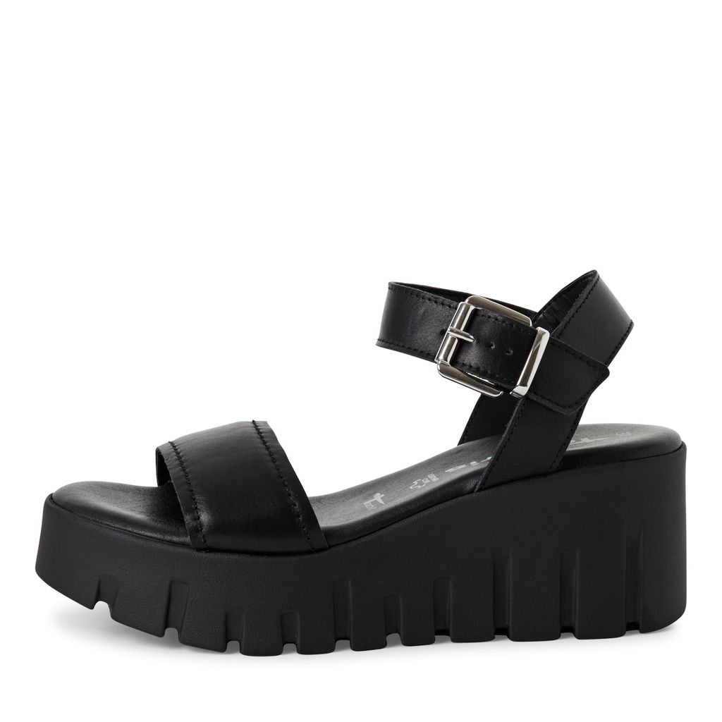 Sandalo Nero Zeppa 28712 - immagine 6