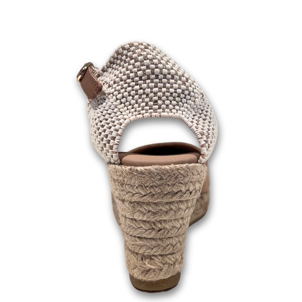 Sandalo zeppa media beige Carina Genuins - immagine 3