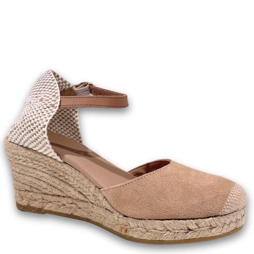 Sandalo zeppa media beige Carina Genuins - immagine 2