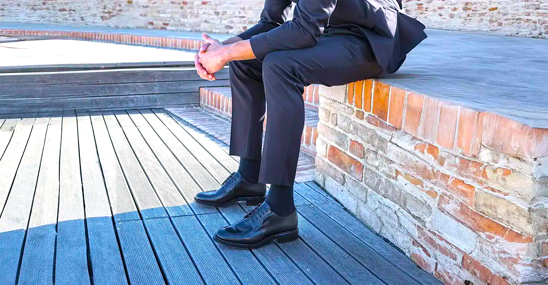 Abito uomo blu cerimonia scarpe eleganti TentazioneShop