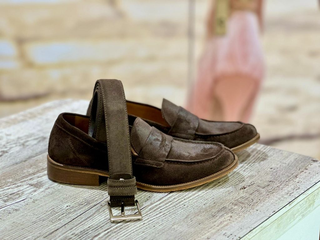 Cintura e scarpe coordinate da uomo in pelle – TentazioneShop