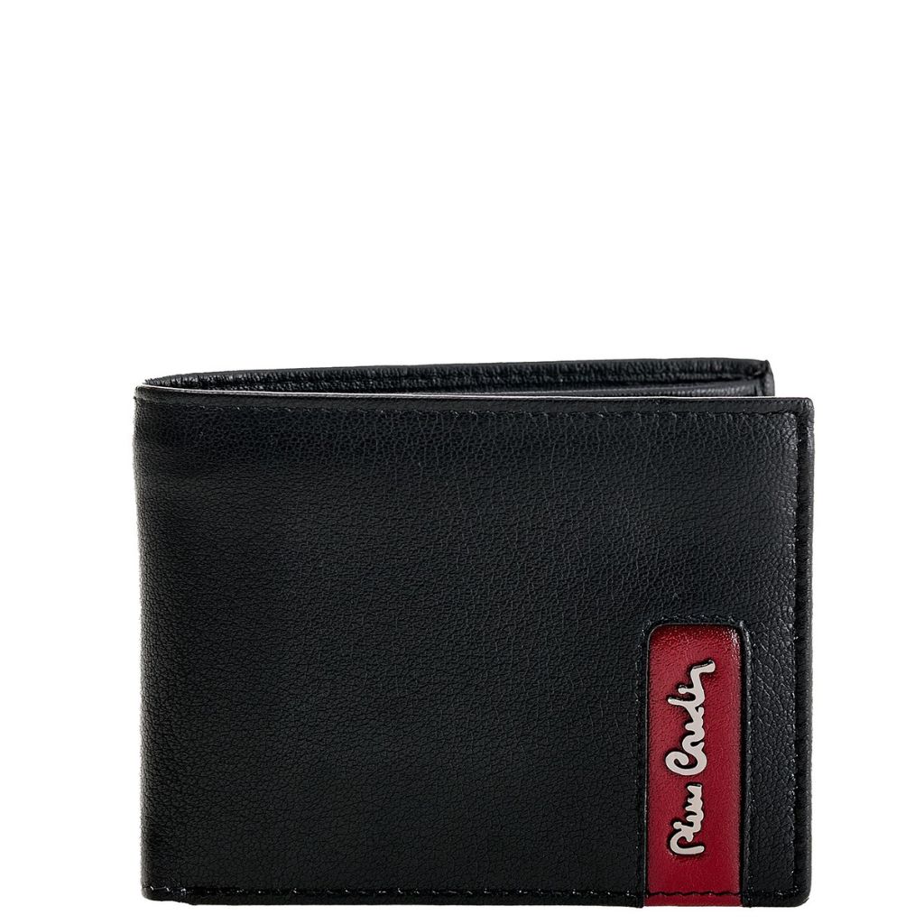 PortaFoglio Nero Rosso 8806 TILAK146 Pierre Cardin