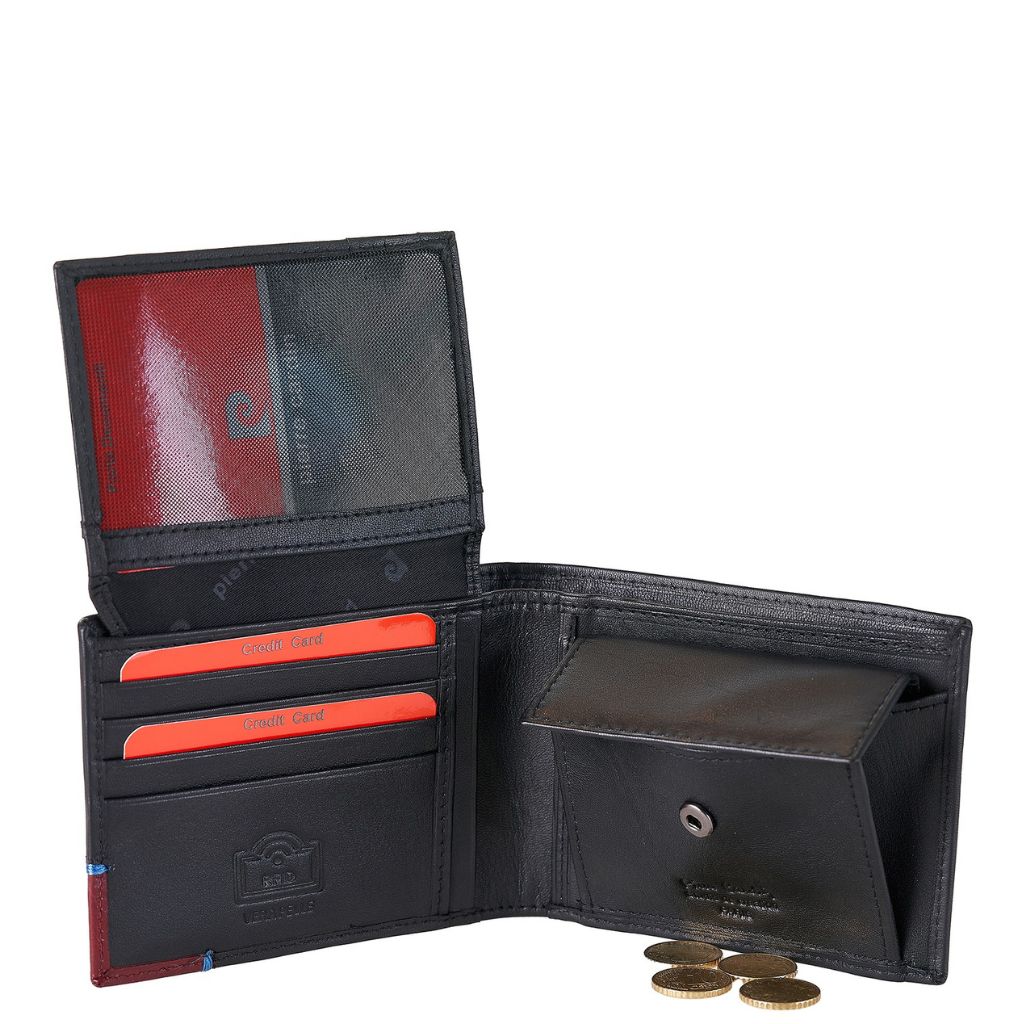 PortaFoglio Nero Rosso 8806 TILAK146 Pierre Cardin - immagine 3