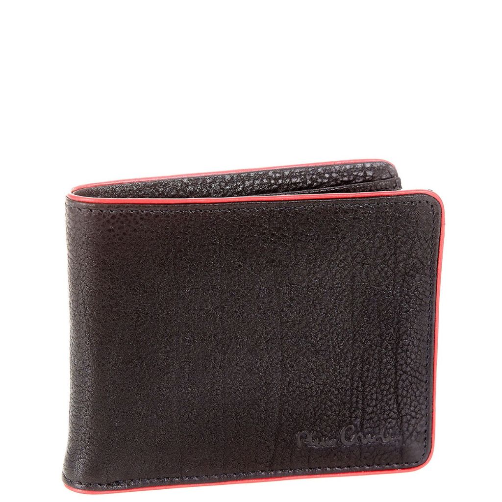 PortaFoglio Nero Rosso 8824 YS17 Pierre Cardin