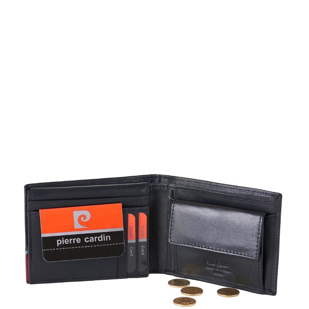 PortaFoglio Nero Rosso 8806 TILAK143 Pierre Cardin - immagine 2