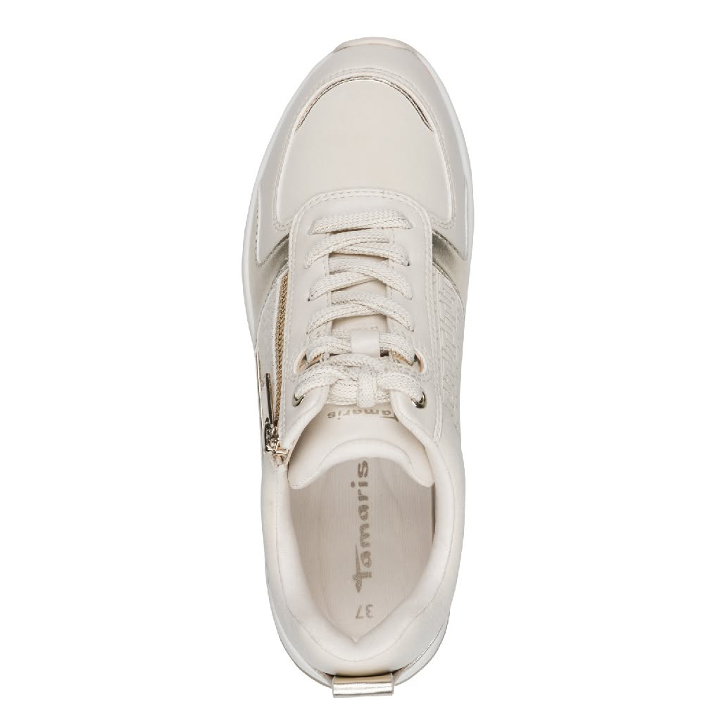 Sneaker 23754 Avorio/Oro - immagine 2