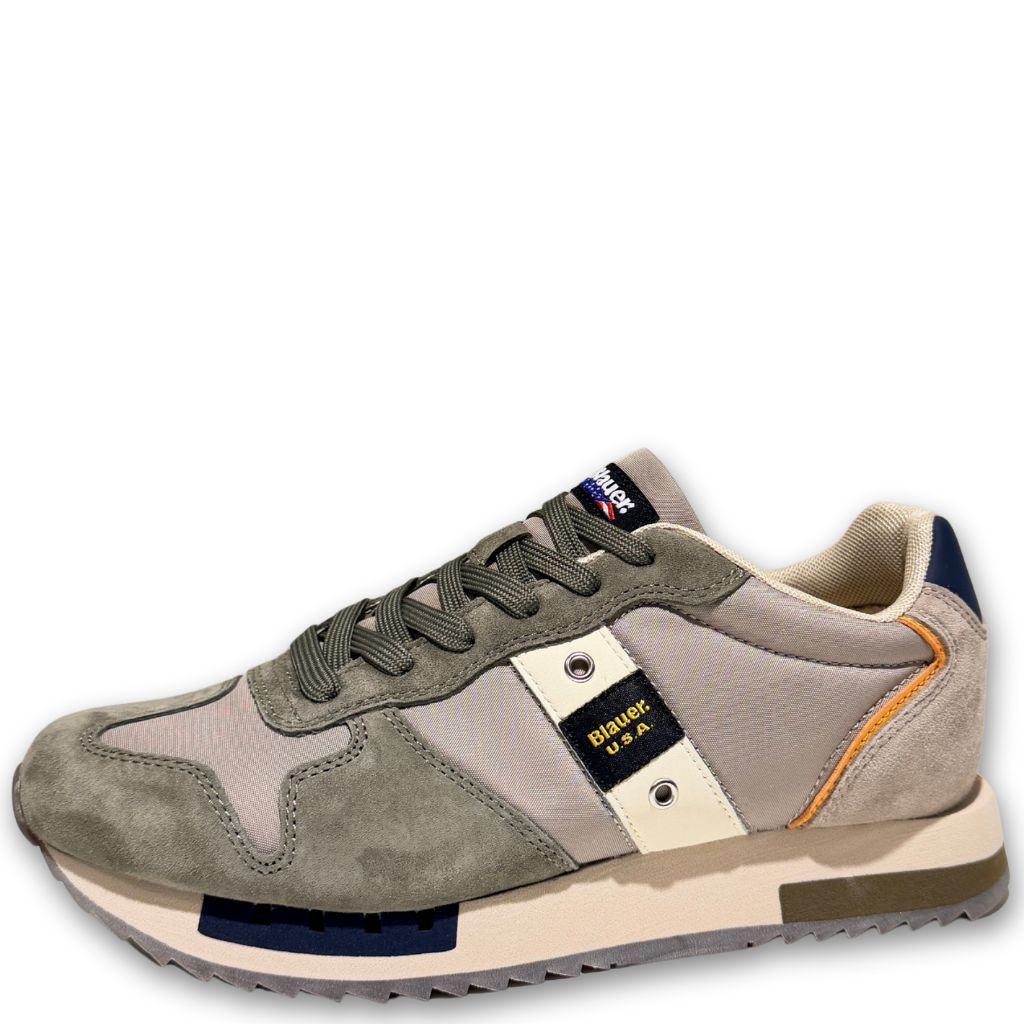 Sneaker Queens Taupe e Militare Uomo