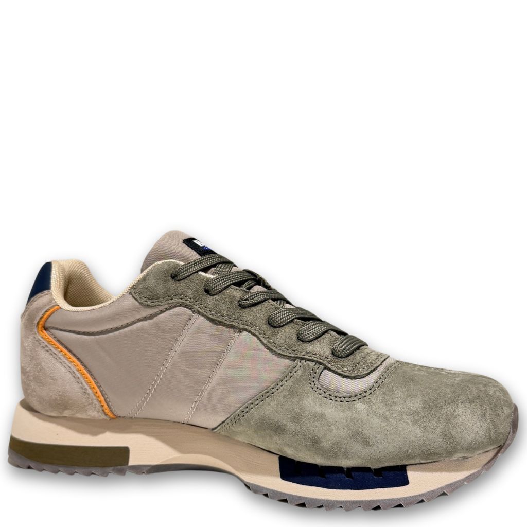 Sneaker Queens Taupe e Militare Uomo - immagine 2