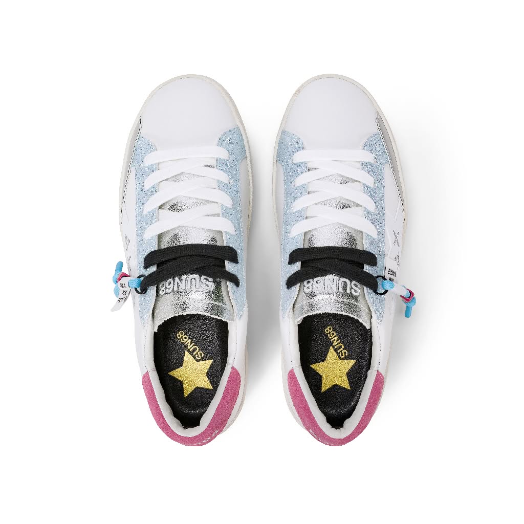 Sneaker Z36242 Bianco/Azzurro - immagine 4