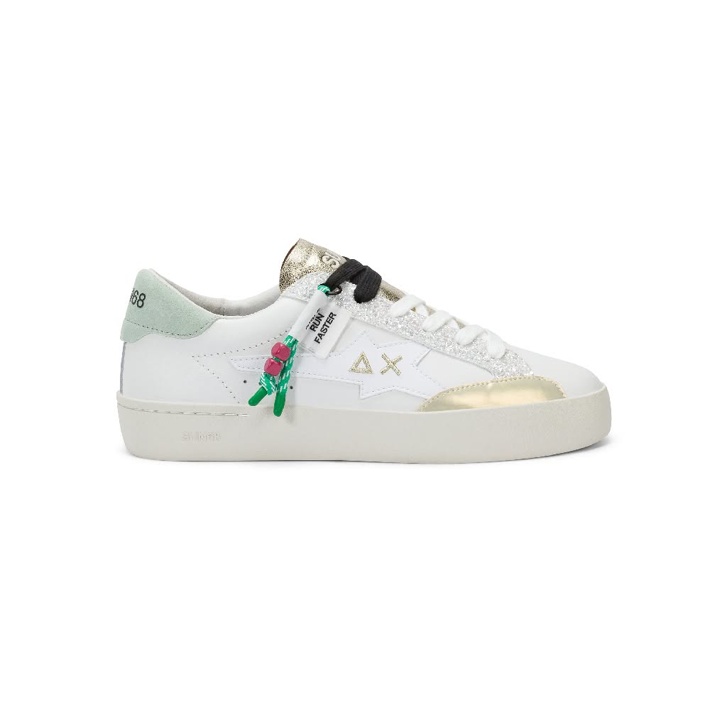 Sneaker Z36242 Bianco/Verde Acquamarina - immagine 2