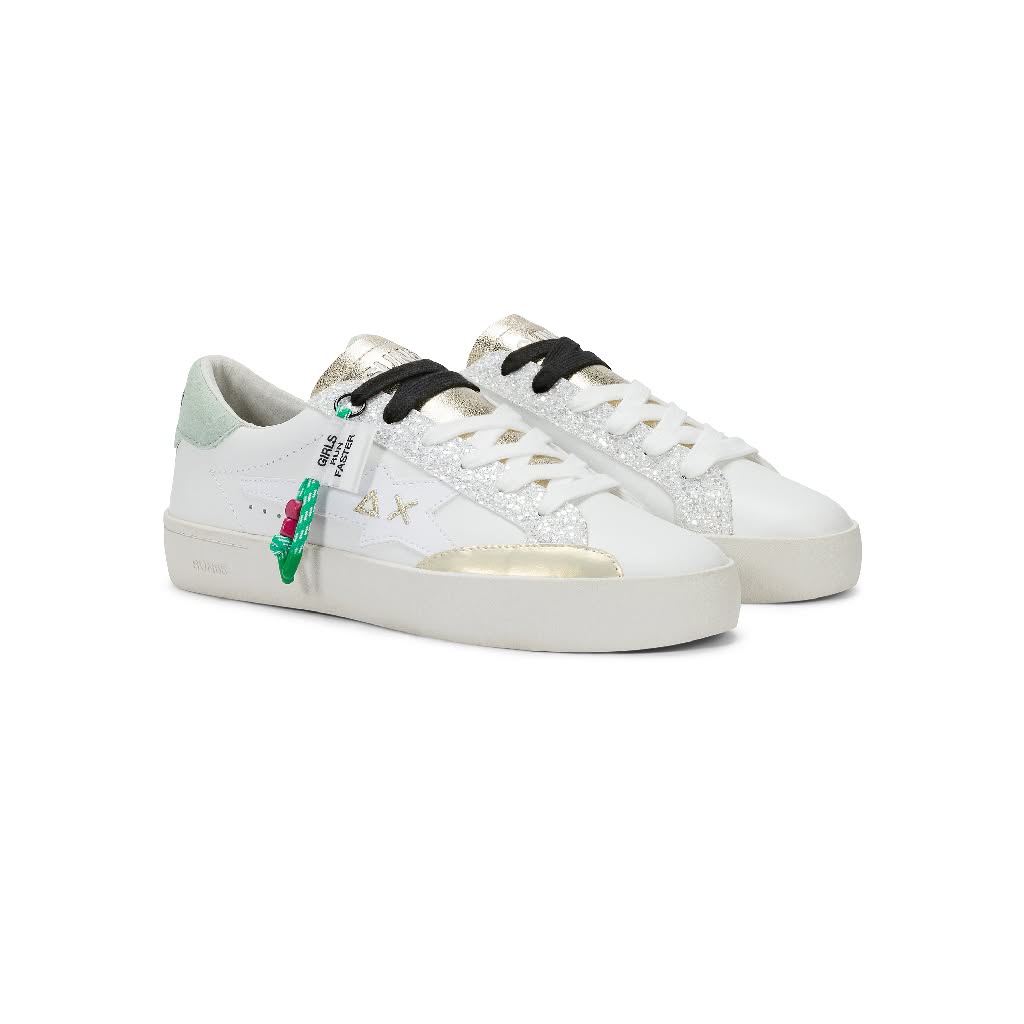 Sneaker Z36242 Bianco/Verde Acquamarina