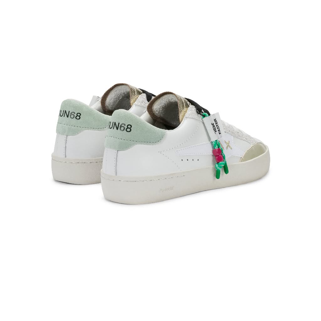 Sneaker Z36242 Bianco/Verde Acquamarina - immagine 3