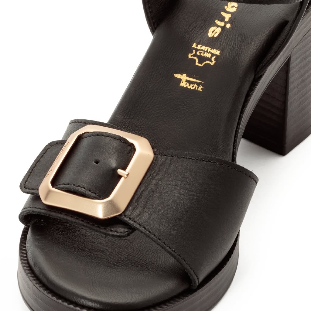 Sandalo 28303 Nero Pelle - immagine 4