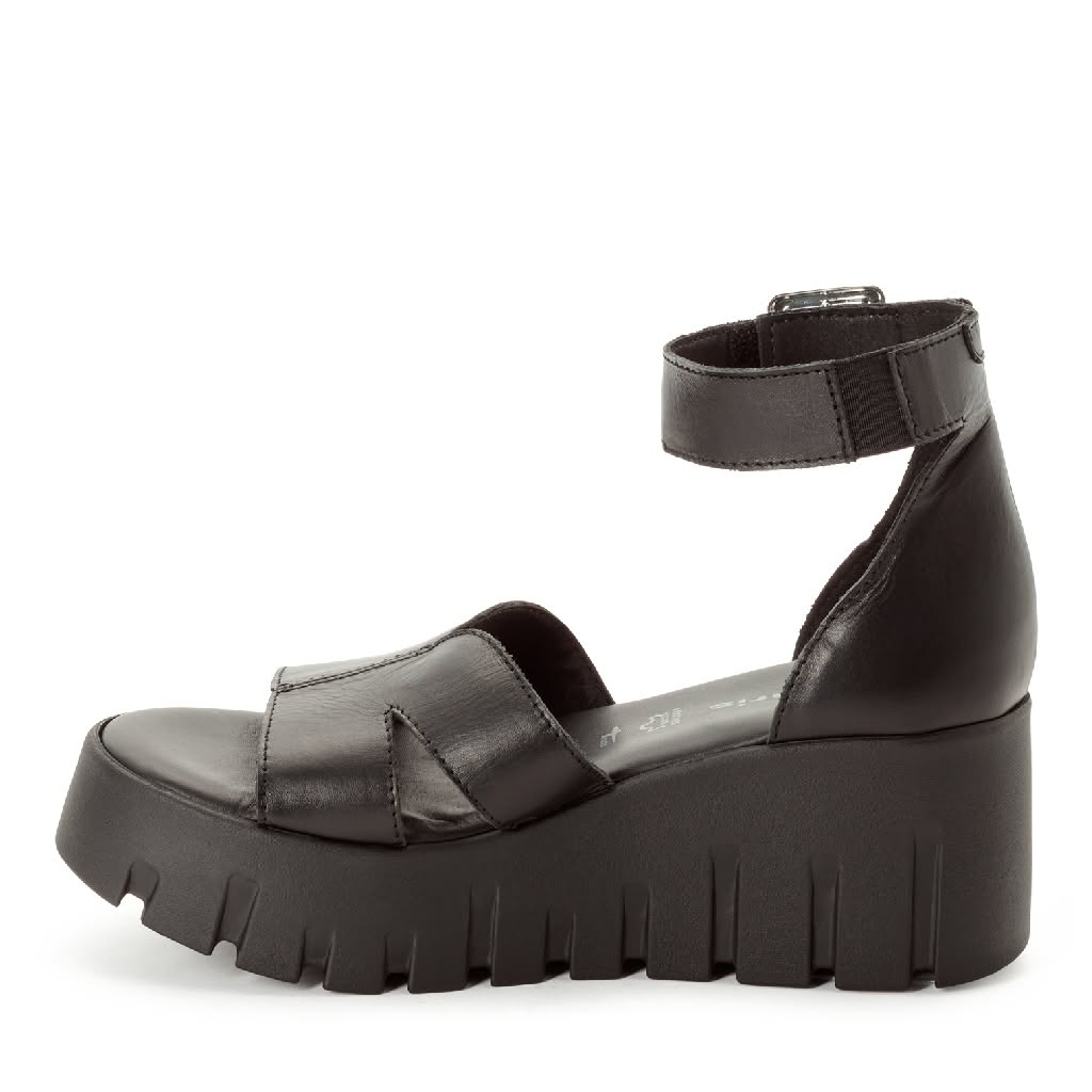 Sandalo 28701 Nero Pelle - immagine 3
