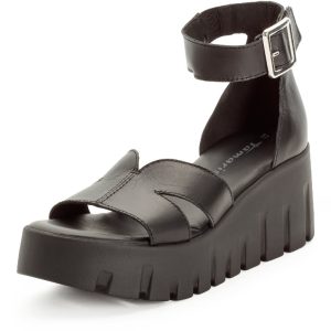 Sandalo 28701 Nero Pelle