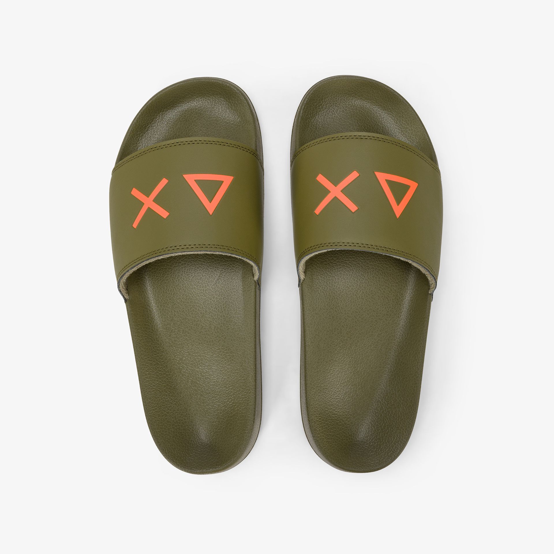 Ciabatta Uomo Sun68 X36110 Verde Militare