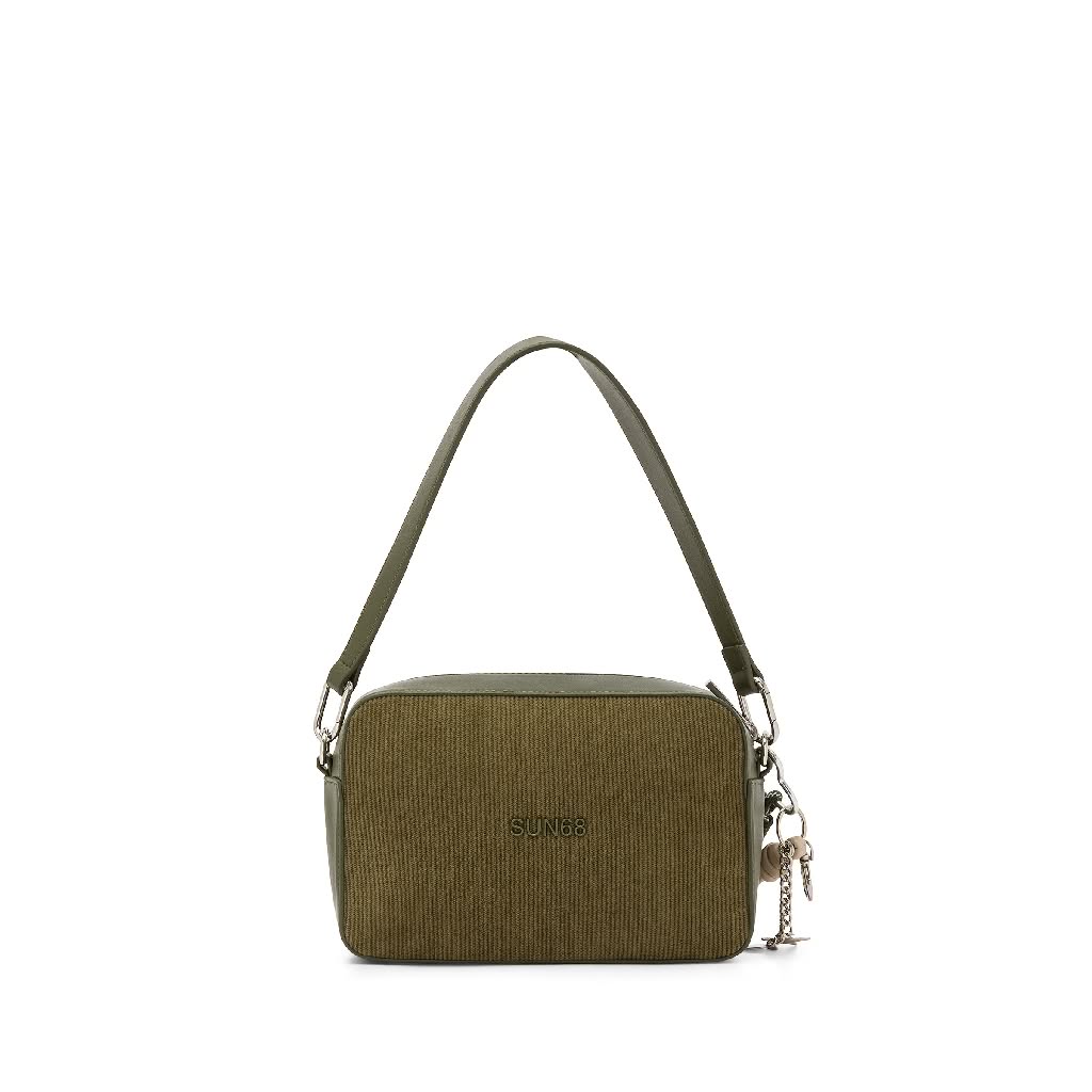 Borsa a tracolla Y46218 74 Verde Militare SUN68 - immagine 4