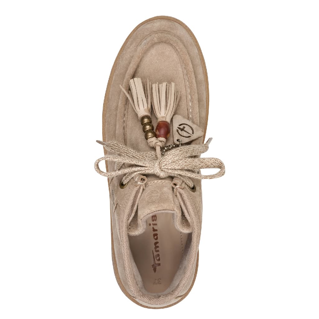 Scarpa Allacciata Tamaris 25406 Beige Taupe - immagine 4