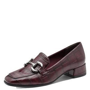 Mocassino Tacco Medio 24316 Bordeaux Tamaris