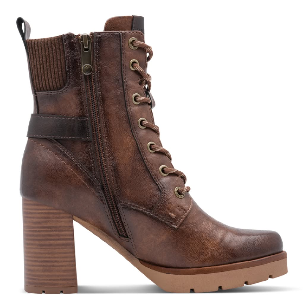 Stivaletto 25215 Cognac Marco Tozzi - immagine 2