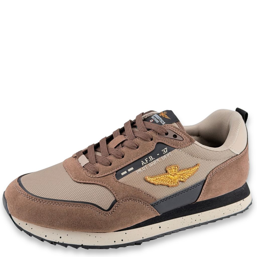 Sneaker Aeronautica Militare SC0288UCT03545 Marrone Nero