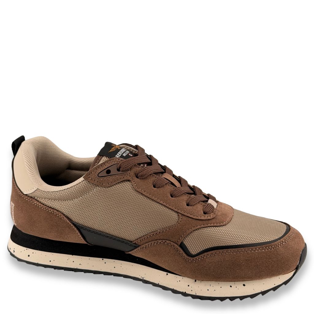 Sneaker Aeronautica Militare SC0288UCT03545 Marrone Nero - immagine 2