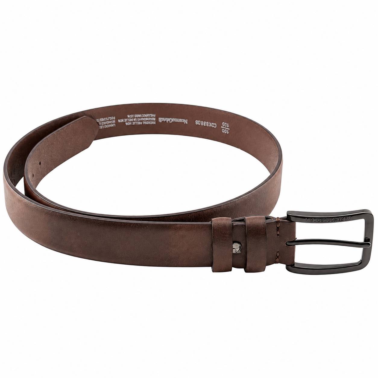 Cintura D50 Uomo Pelle Marrone Sfumato