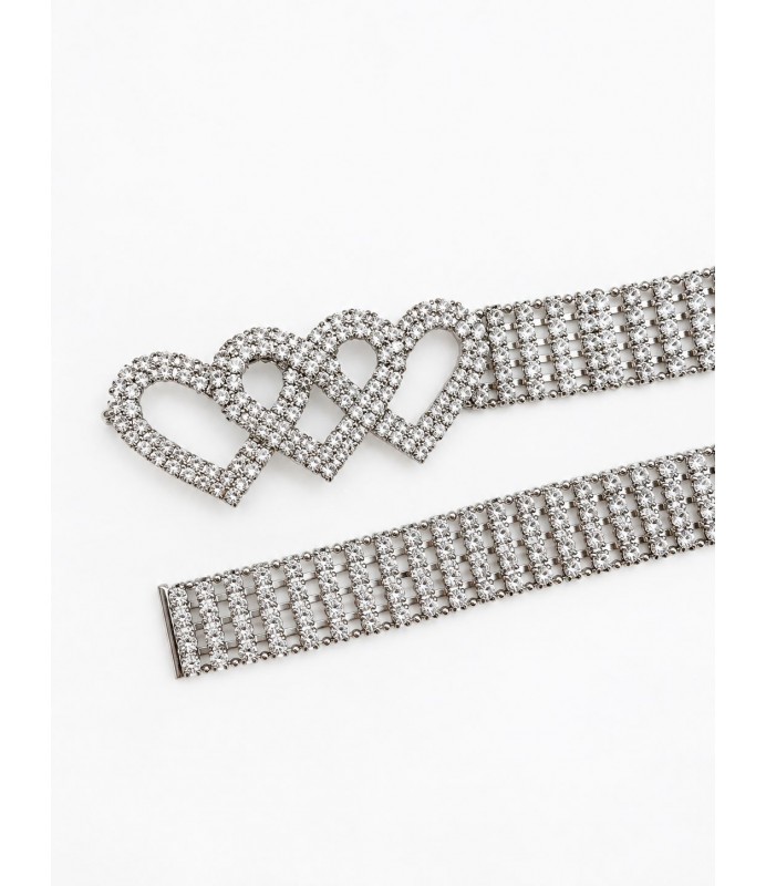 Cintura Donna Strass colore Argento articolo CTLD6665 - immagine 3